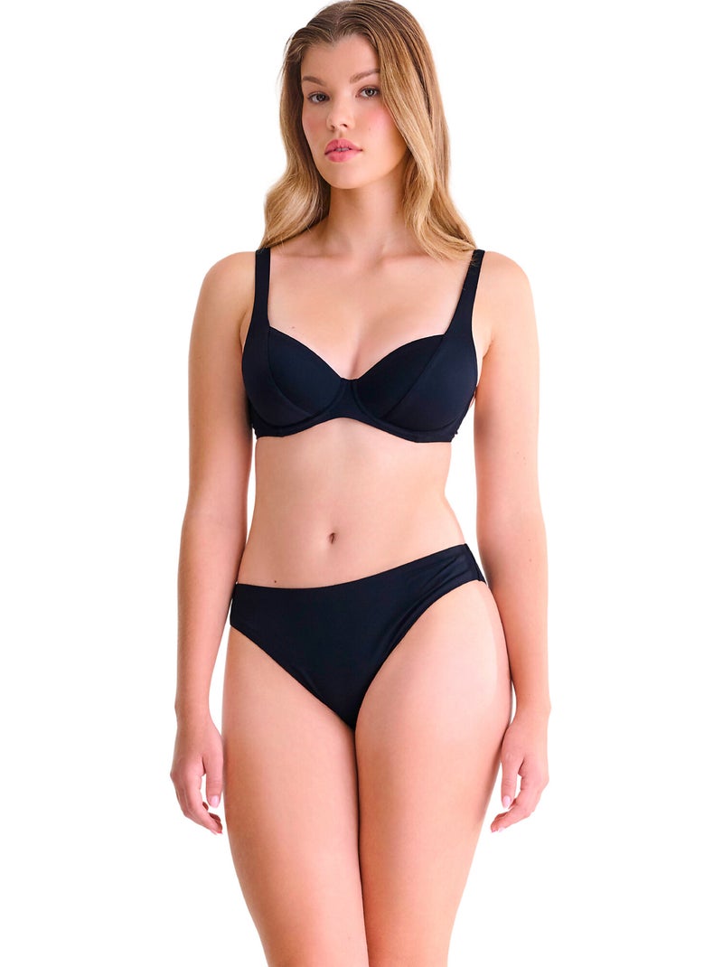 Bas maillot slip de bain PORTOFINO Noir - Kiabi