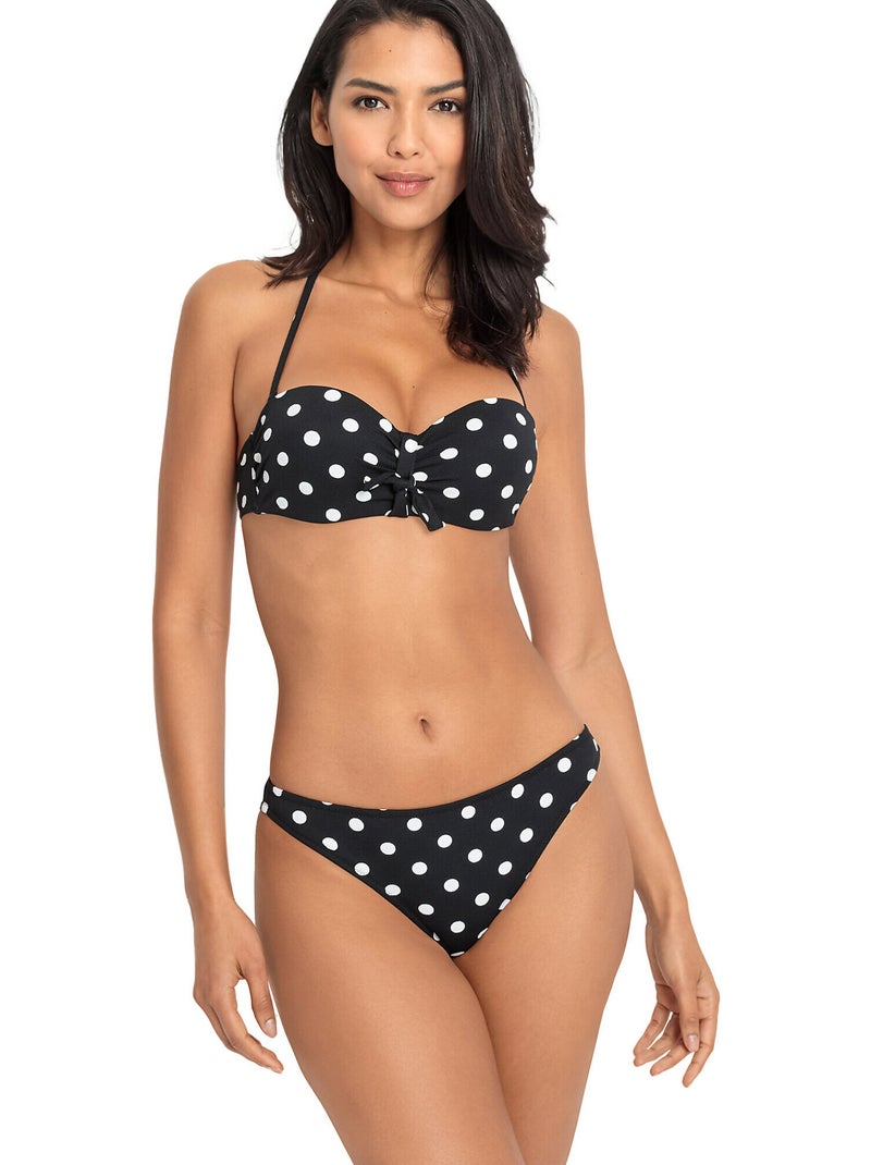 Bas maillot slip de bain Powder Noir - Kiabi