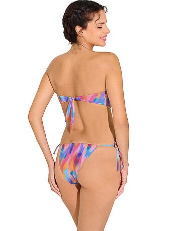 Bas maillot slip de bain réglable à nouettes JERSEY