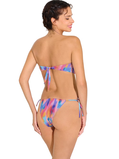 Bas maillot slip de bain réglable à nouettes JERSEY - Kiabi