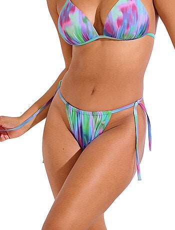 Bas maillot slip de bain réglable à nouettes JERSEY