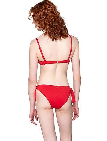 Bas maillot slip de bain taille basse à nouettes ARISTA