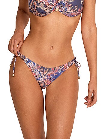 Bas maillot slip de bain taille basse à nouettes BOHEME