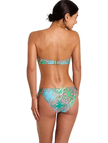 Bas maillot slip de bain taille basse à nouettes BOHEME