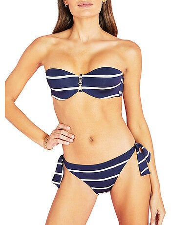 Bas maillot slip de bain taille basse à nouettes Ipanema