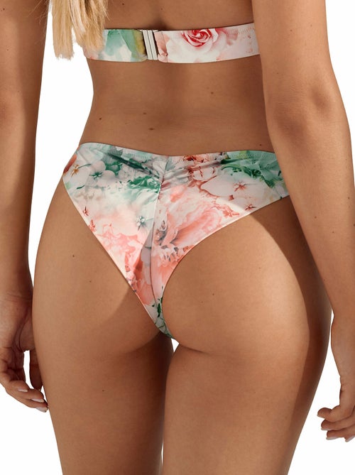 Bas maillot slip de bain taille basse à nouettes Japan - Kiabi