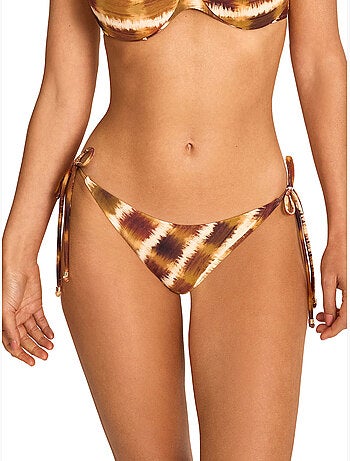 Bas maillot slip de bain taille basse à nouettes MAGMA