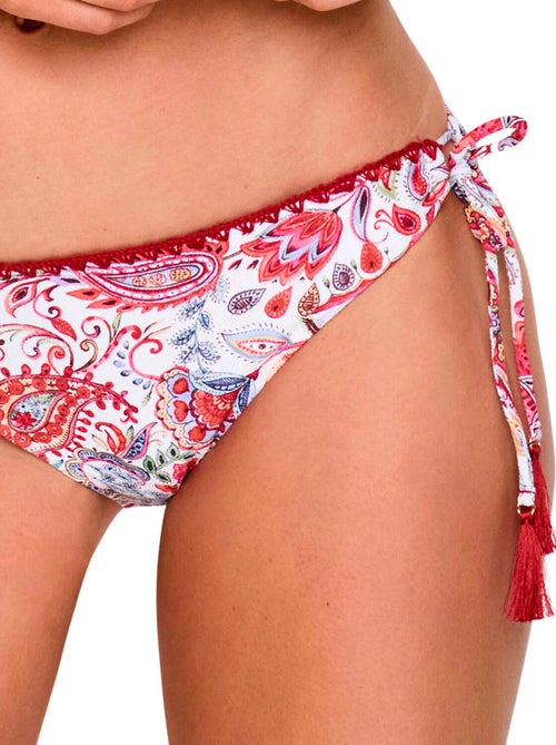 Bas maillot slip de bain taille basse à nouettes MIRAGE - Kiabi