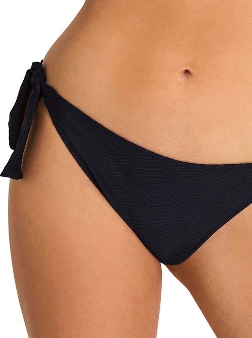 Bas maillot slip de bain taille basse à nouettes NAUTILUS - Kiabi