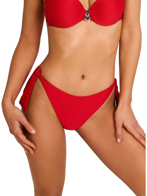 Bas maillot slip de bain taille basse à nouettes NAUTILUS - Kiabi