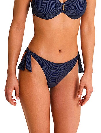 Bas maillot slip de bain taille basse à nouettes REVERIE
