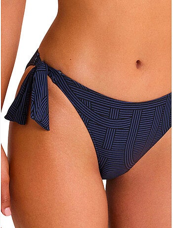 Bas maillot slip de bain taille basse à nouettes REVERIE