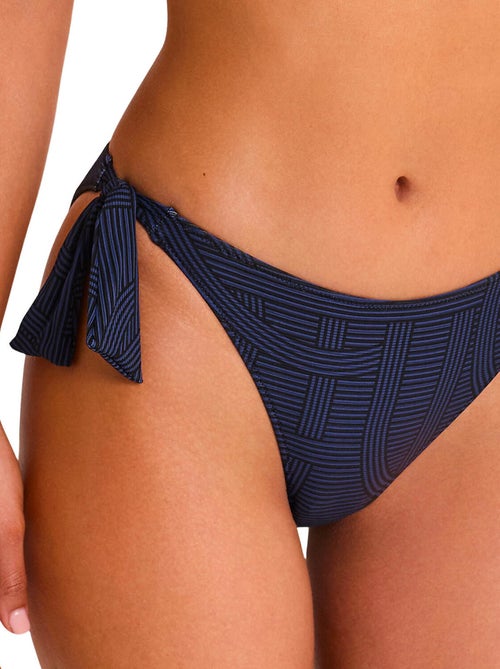Bas maillot slip de bain taille basse à nouettes REVERIE - Kiabi