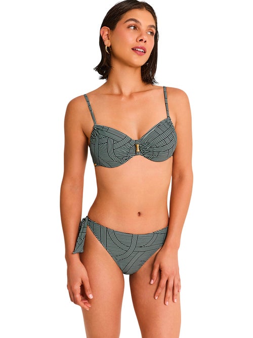 Bas maillot slip de bain taille basse à nouettes REVERIE - Kiabi
