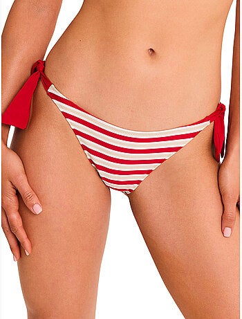 Bas maillot slip de bain taille basse à nouettes SAILOR