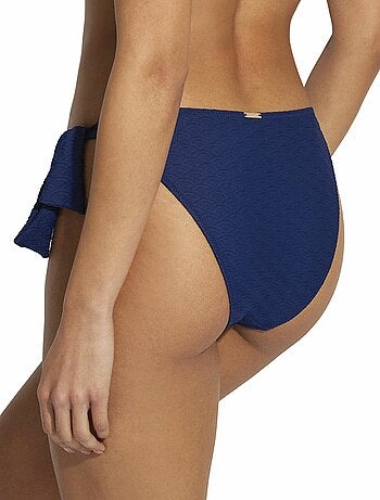 Bas maillot slip de bain taille basse à nouettes Sicilia