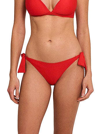 Bas maillot slip de bain taille basse à nouettes SOLSTICE