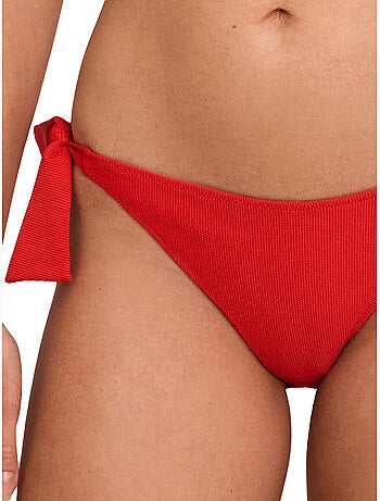 Bas maillot slip de bain taille basse à nouettes SOLSTICE