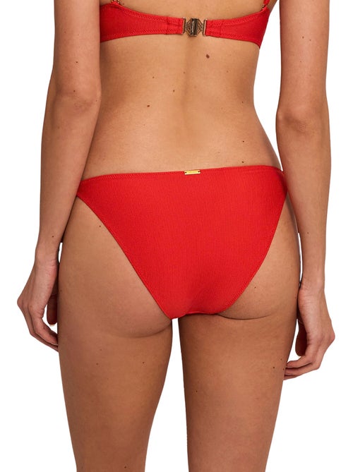 Bas maillot slip de bain taille basse à nouettes SOLSTICE - Kiabi