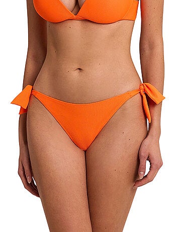 Bas maillot slip de bain taille basse à nouettes SOLSTICE