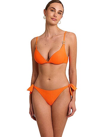 Bas maillot slip de bain taille basse à nouettes SOLSTICE