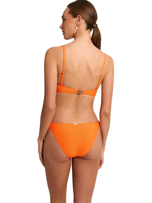 Bas maillot slip de bain taille basse à nouettes SOLSTICE - Kiabi