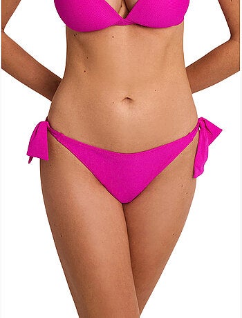 Bas maillot slip de bain taille basse à nouettes SOLSTICE