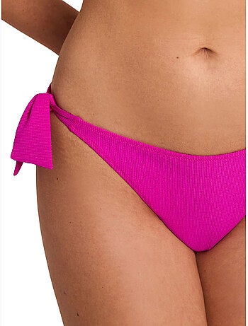 Bas maillot slip de bain taille basse à nouettes SOLSTICE