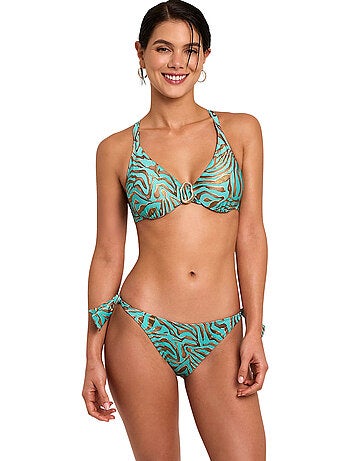 Bas maillot slip de bain taille basse à nouettes UTOPIA