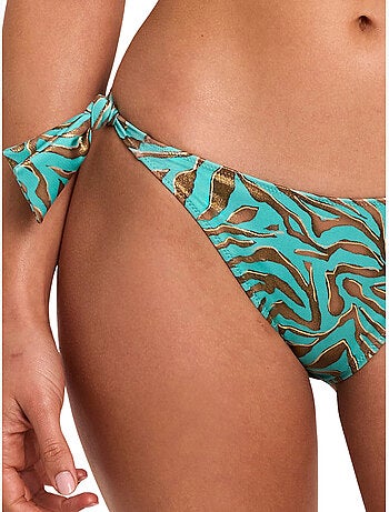 Bas maillot slip de bain taille basse à nouettes UTOPIA