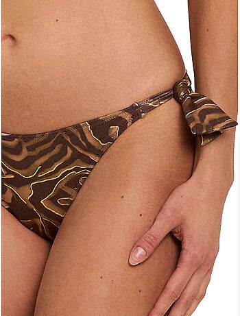 Bas maillot slip de bain taille basse à nouettes UTOPIA