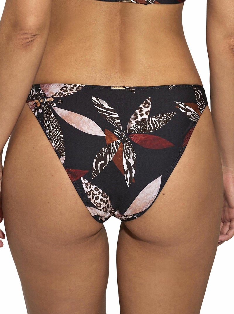 Bas maillot slip de bain taille basse Jamaica Noir - Kiabi