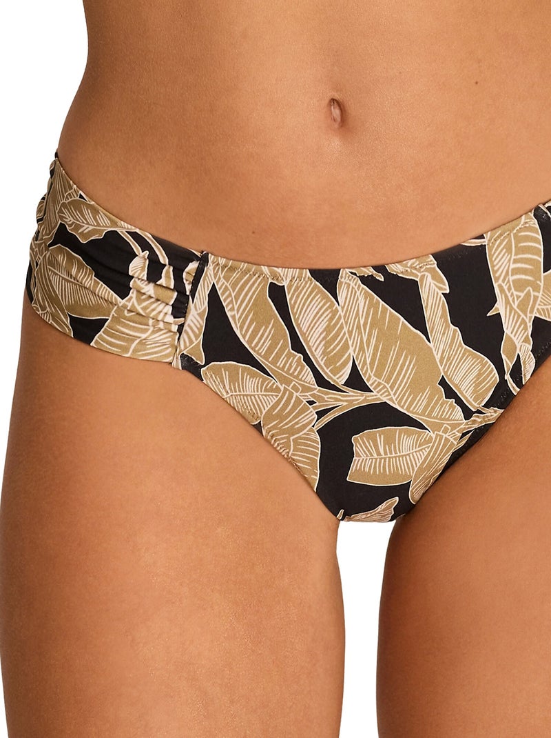 Bas maillot slip de bain taille basse SALVIA Noir - Kiabi