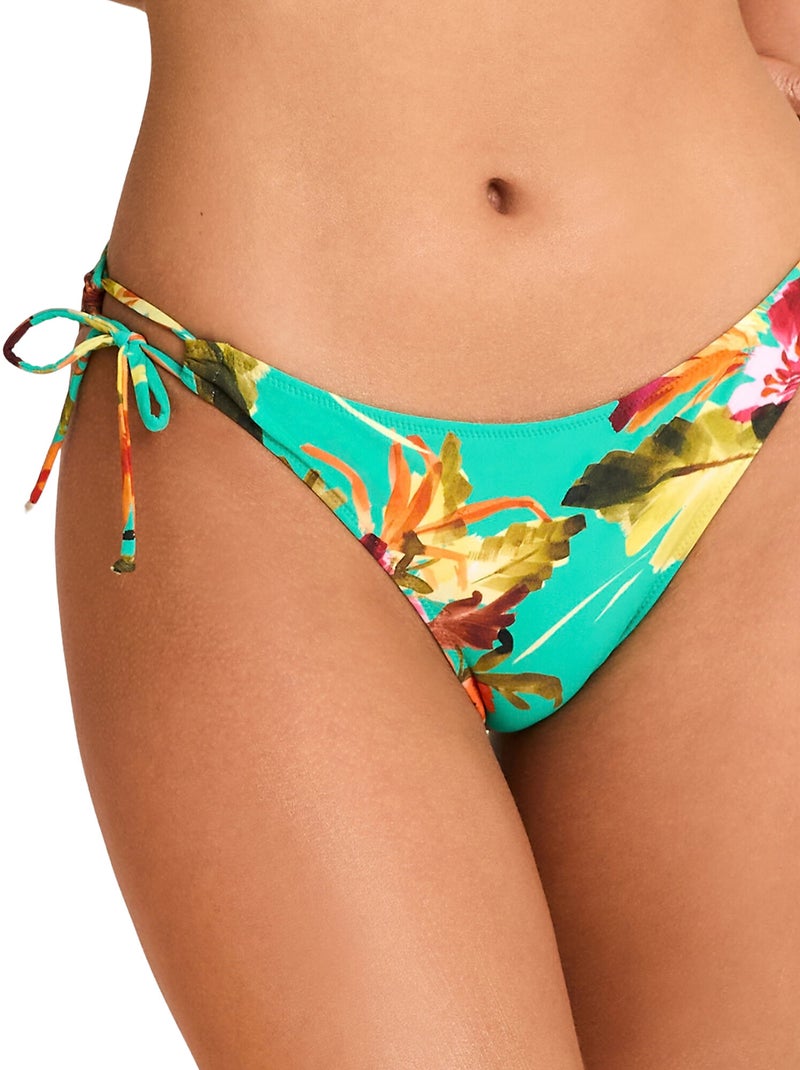 Bas maillot slip de bain taille basse TROPICO Vert - Kiabi