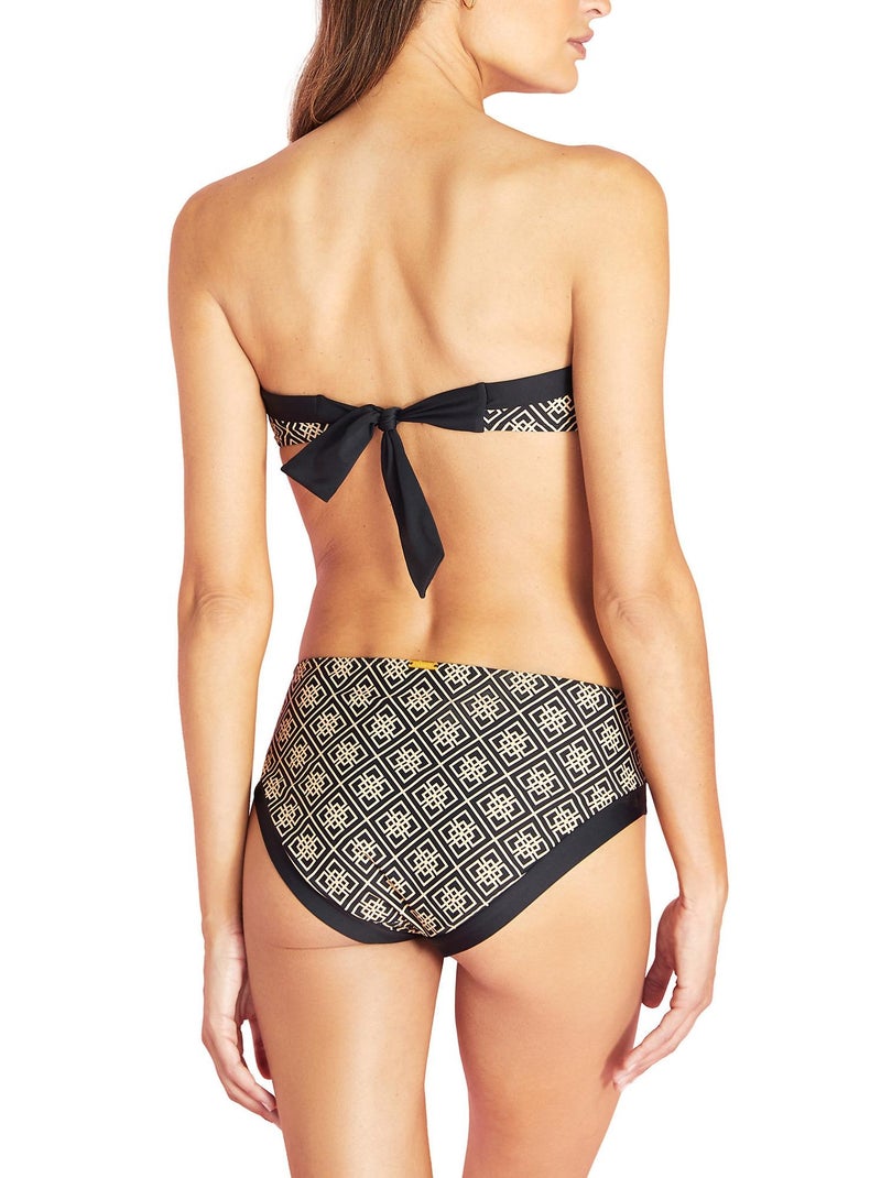 Bas maillot slip de bain taille haute Bali Noir - Kiabi