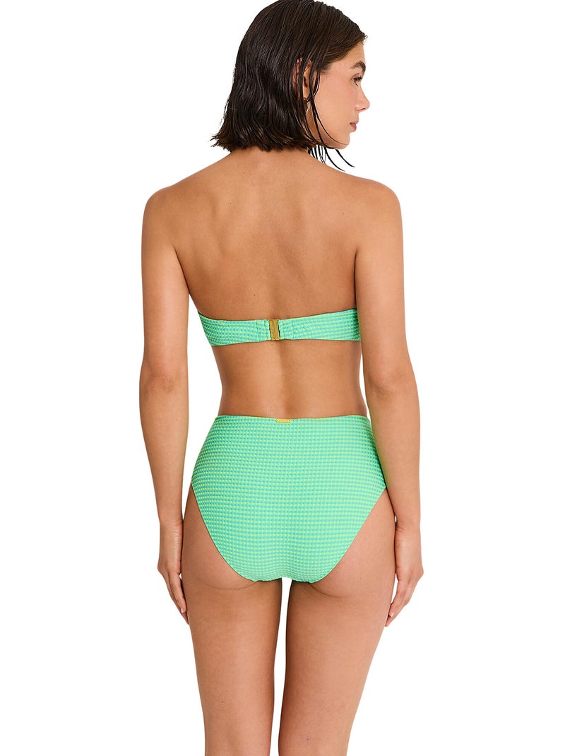 Bas maillot slip de bain taille haute BIKINI BAY Vert - Kiabi