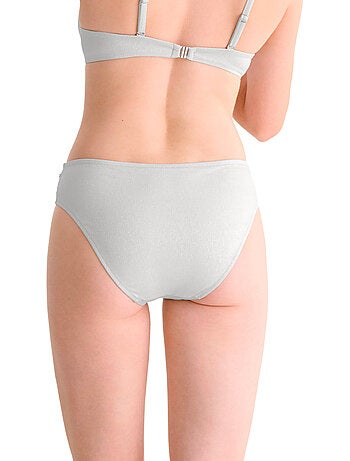 Bas maillot slip de bain taille haute BLUE LAGOON