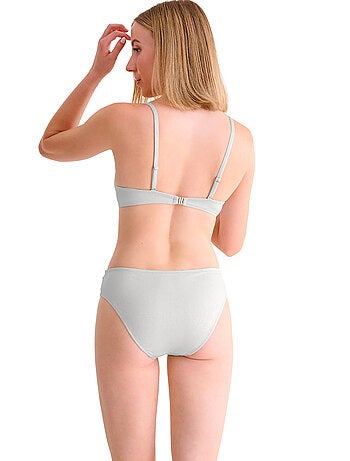 Bas maillot slip de bain taille haute BLUE LAGOON