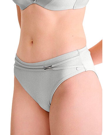 Bas maillot slip de bain taille haute BLUE LAGOON