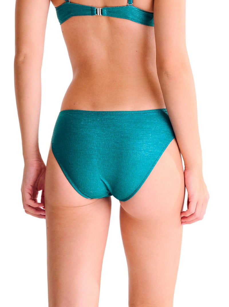 Bas maillot slip de bain taille haute BLUE LAGOON Vert - Kiabi