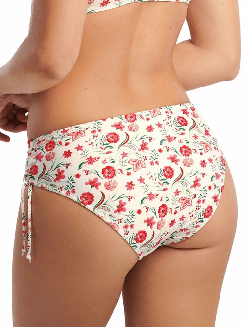 Bas maillot slip de bain taille haute côtés froncés Java - Kiabi