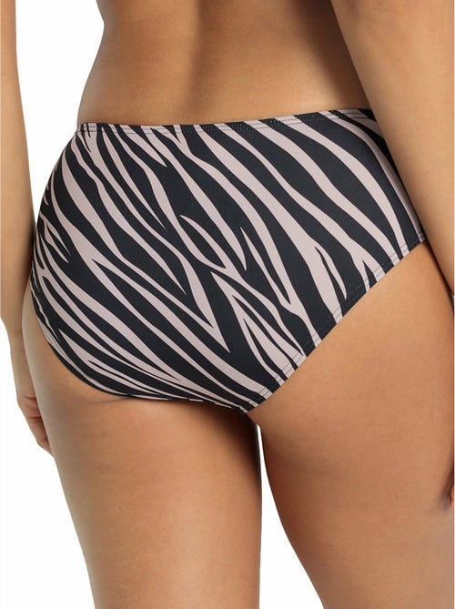 Bas maillot slip de bain taille haute côtés réglables Kaa - Kiabi