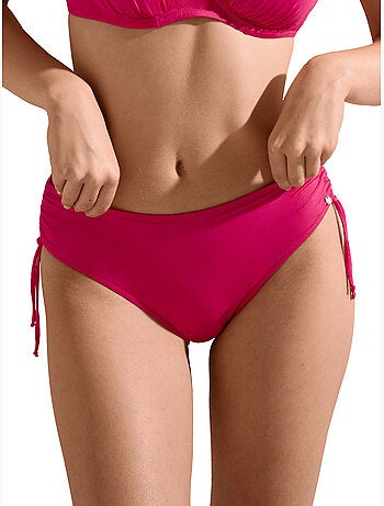 Bas maillot slip de bain taille haute côtés réglables Las Vegas