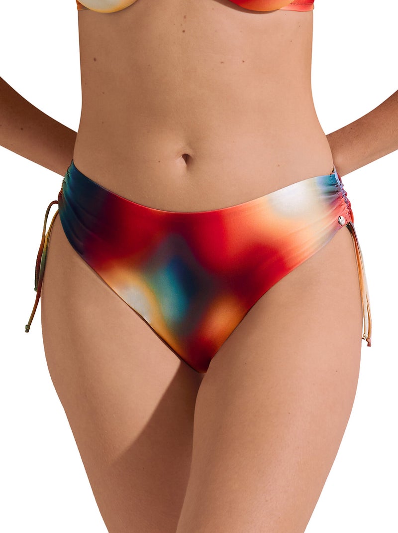 Bas maillot slip de bain taille haute côtés réglables Olympia Multicolore - Kiabi