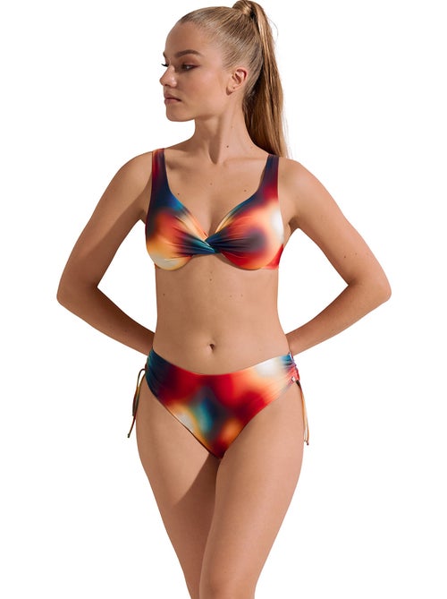 Bas maillot slip de bain taille haute côtés réglables Olympia - Kiabi