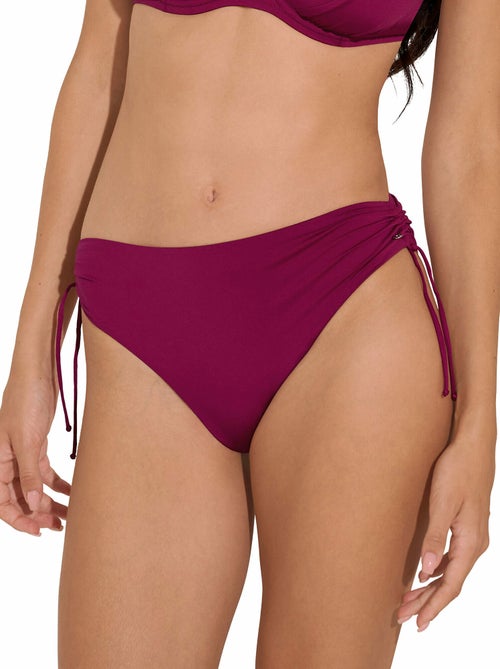 Bas maillot slip de bain taille haute côtés réglables Palma - Kiabi