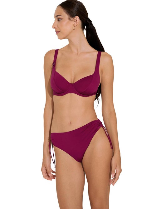 Bas maillot slip de bain taille haute côtés réglables Palma - Kiabi