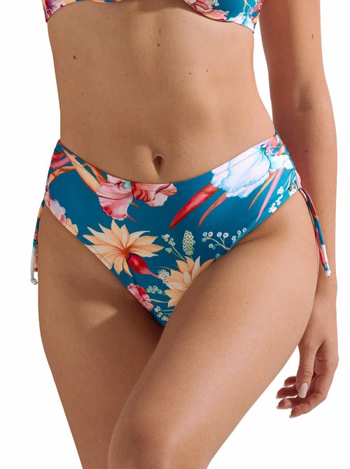 Bas maillot slip de bain taille haute côtés réglables Rimini - Kiabi