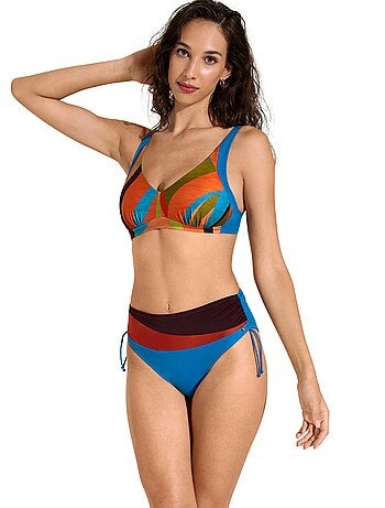 Bas maillot slip de bain taille haute côtés réglables Viviero