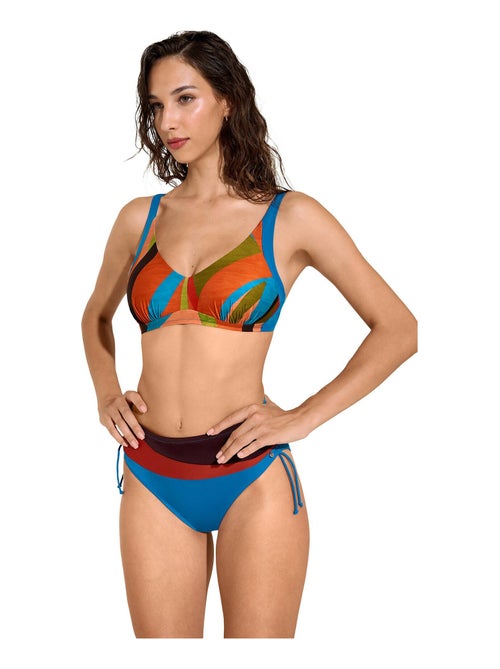 Bas maillot slip de bain taille haute côtés réglables Viviero - Kiabi